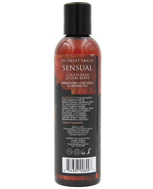 Intimate Earth Sensual Massage Oil - 120 ml Cocoa Bean & Goji Berry by Intimate Earth