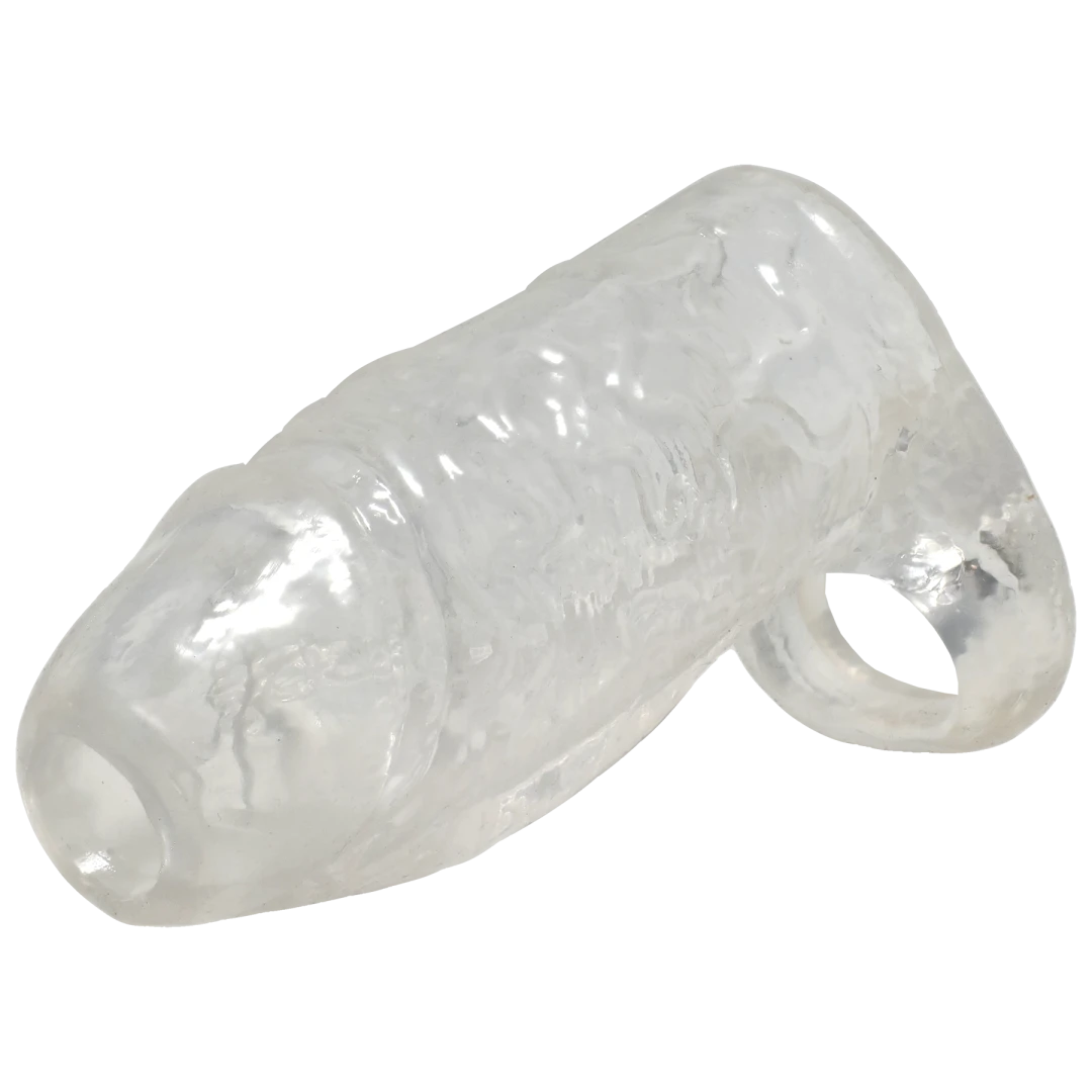 Doc Johnson TitanMen Cock Sleeve with Ball Strap, 4.5 Inch Clear - DJ3400-25-CD