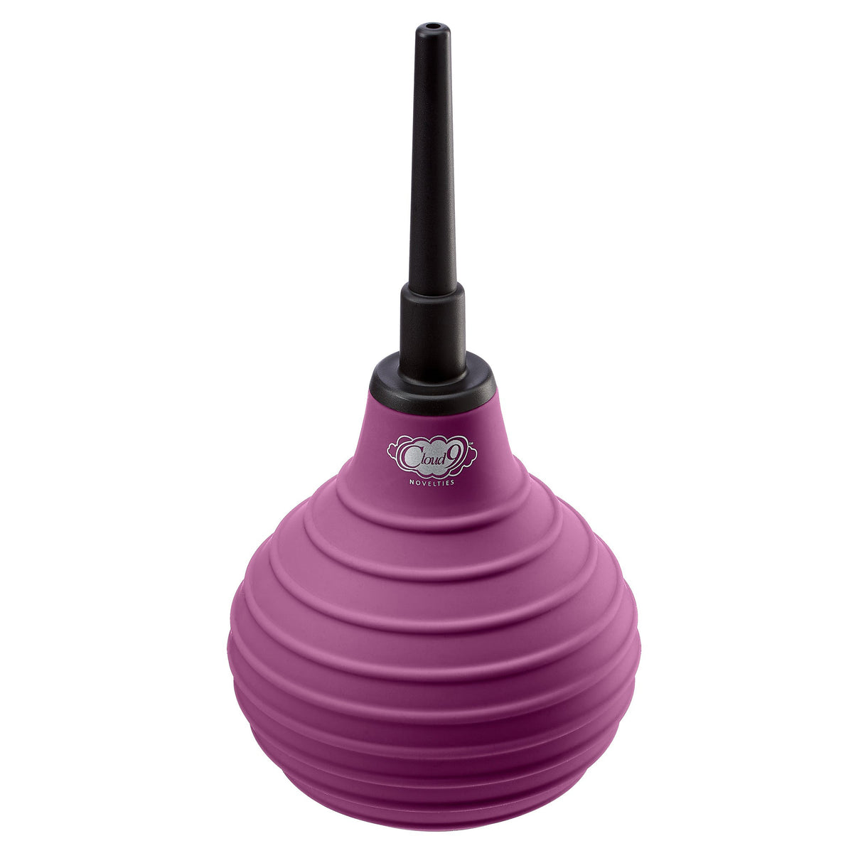 Cloud 9 Novelties Enema Douche — One-Way Valve, 7.9 fl oz (Plum) - WTC924