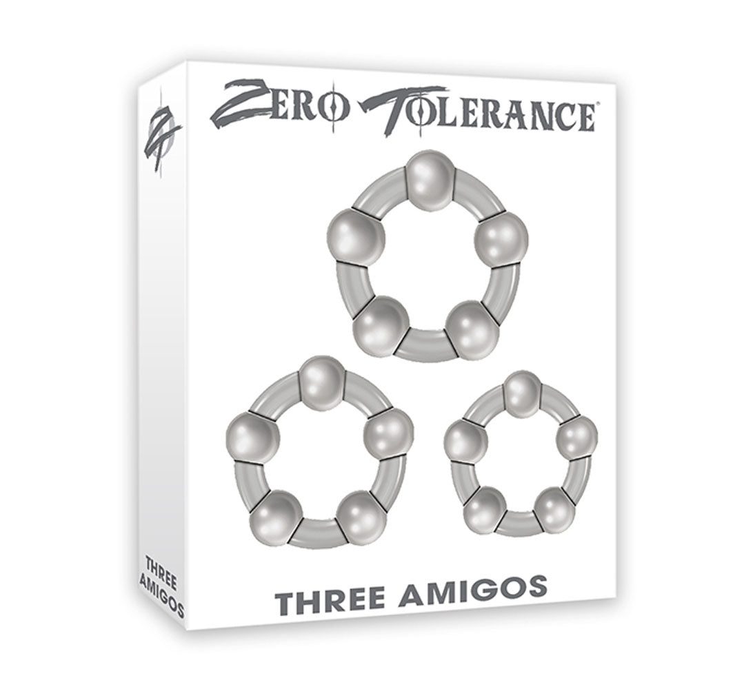 Evolved Novelties Three Amigos Cock Ring Set - ZE-CR-3312-2