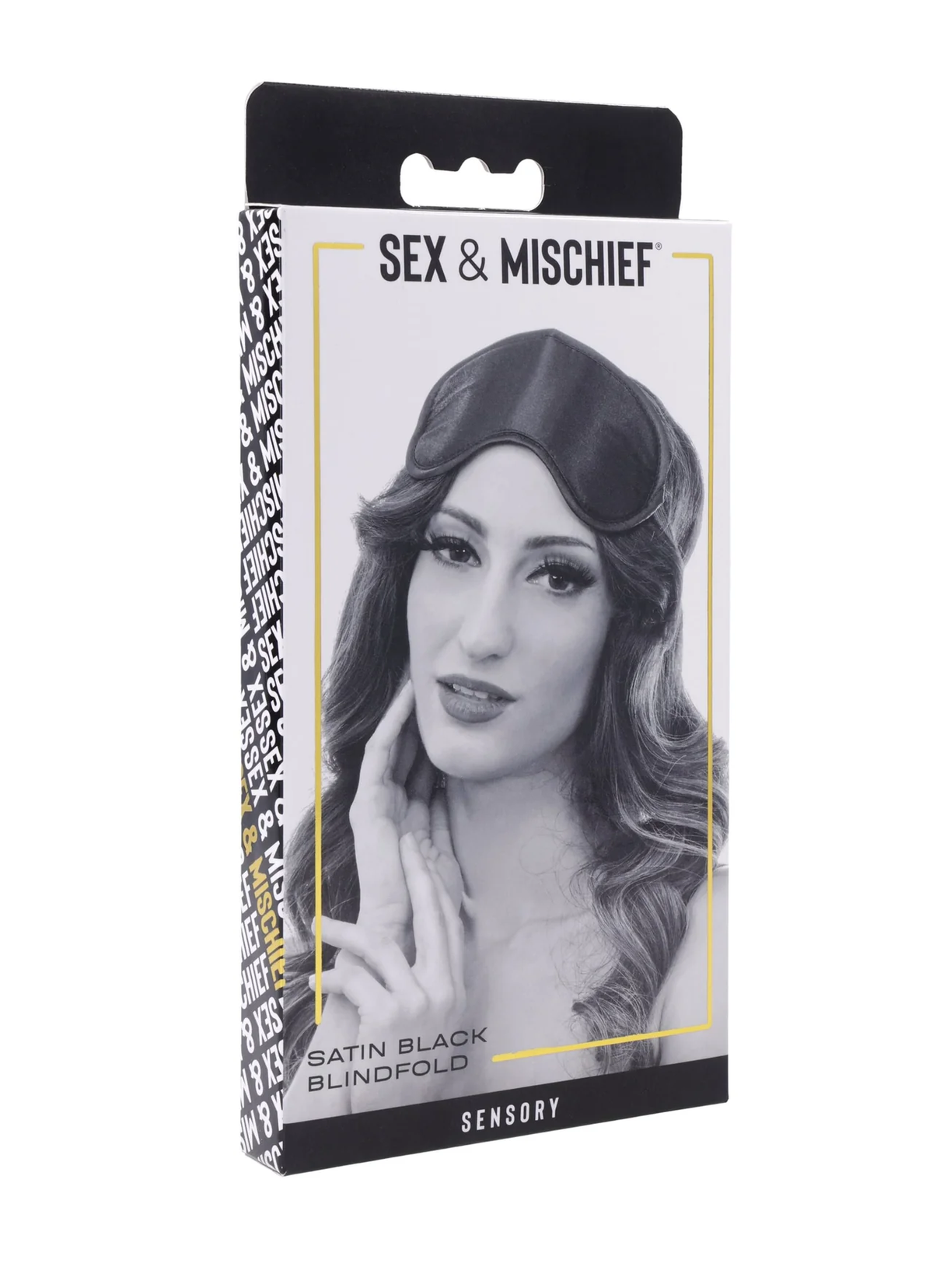Sex and Mischief Satin Blindfold - Black