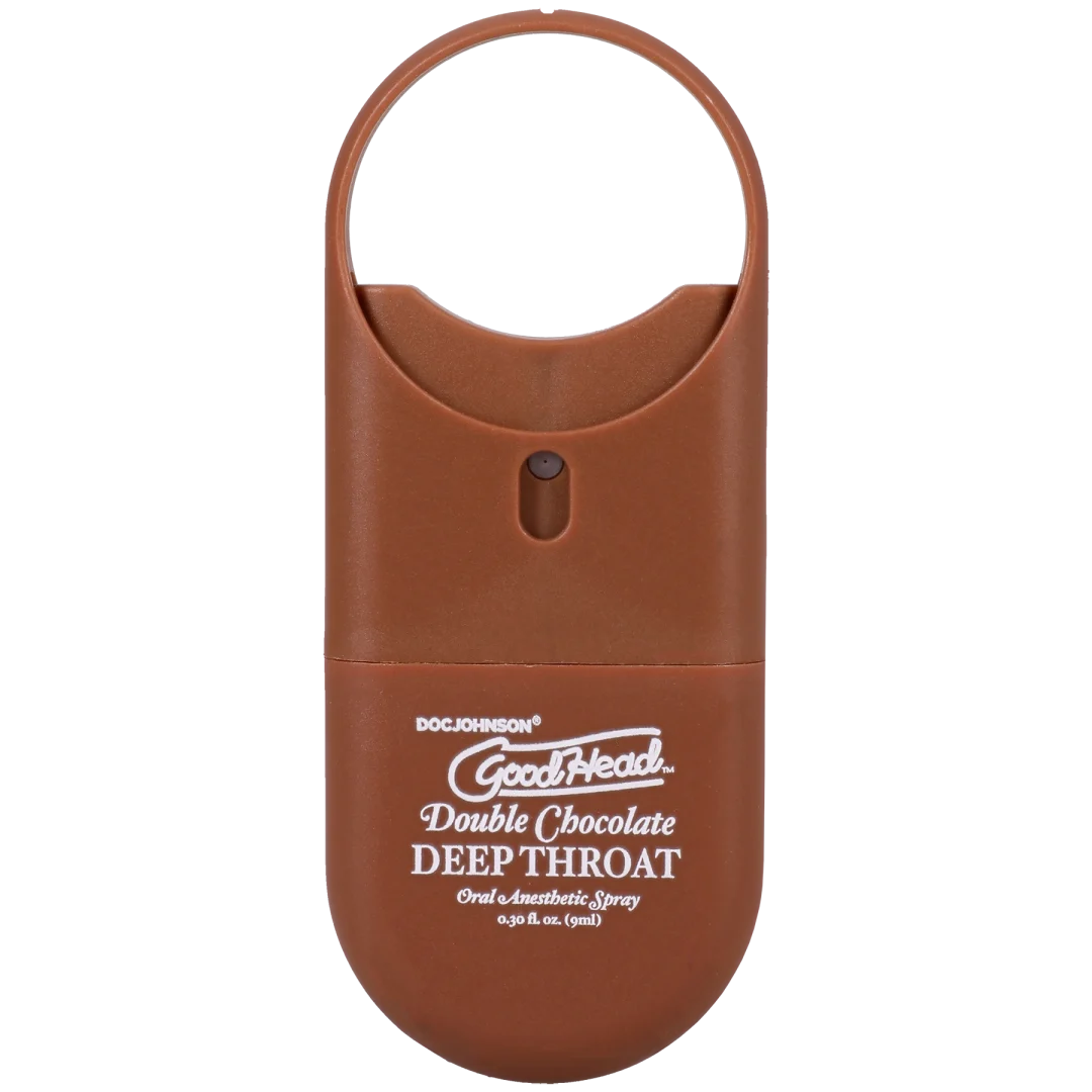 Doc Johnson GoodHead Deep Throat Spray To-Go, Double Chocolate (.30 fl oz) - DJ1366-26-CD