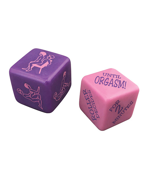 Kheper Any Couple Sex Dice Game — Purple & Pink Set