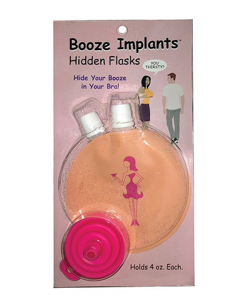 Booze Implants Hidden Flask - 4 oz Each by Kheper