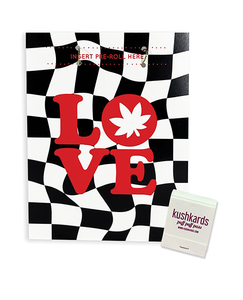Love Retro Greeting Card w/Matchbook by Kush Kards