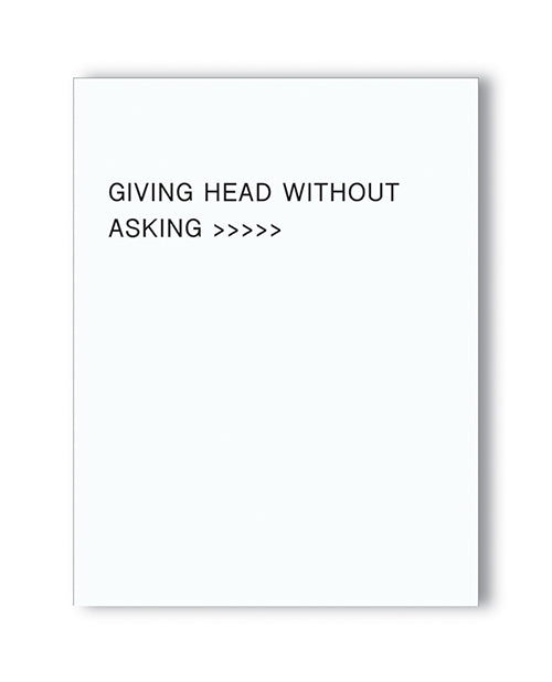Giving Head Is Greater Than Naughty Greeting Card by Kush Kards