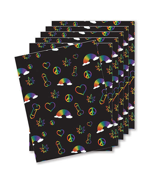 Rainbow Penis Naughty Greeting Card - Pack Of 6 by Kush Kards