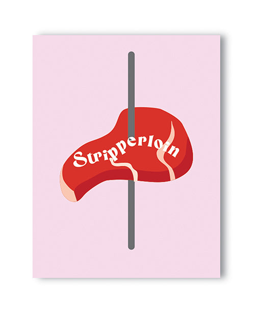 Stripplerloin Naughty Greeting Card by Kush Kards