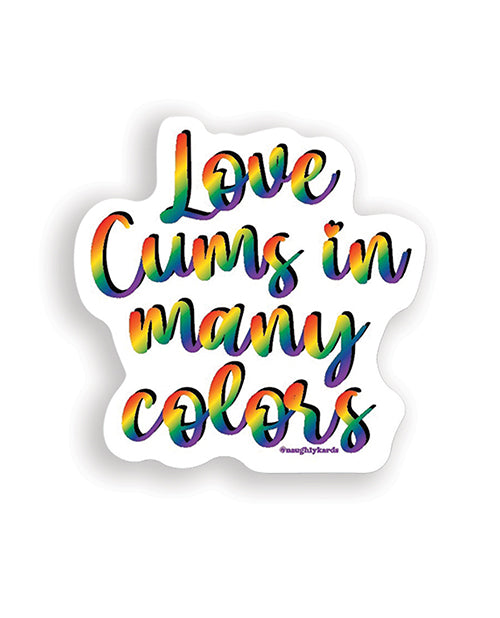 Love Cums Naughty Sticker - Pack of 3 by Kush Kards