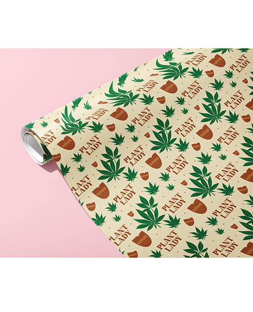 Plant Lady Naughty Wrapping Paper by Kush Kards