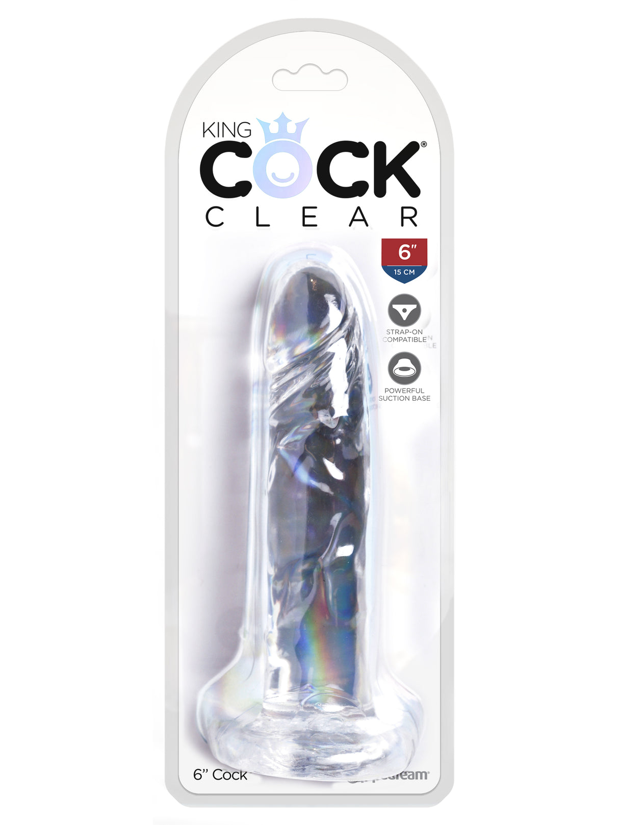 Pipedream King Cock Clear 6 Inch Dildo - PD5753-20