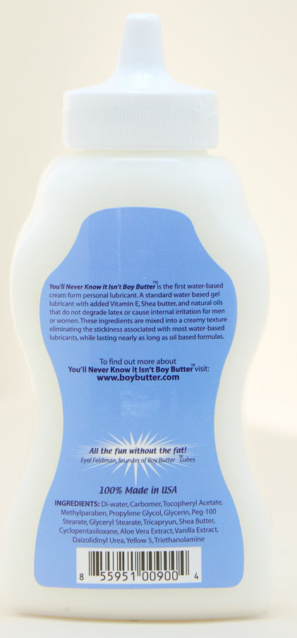 Boy Butter H2O Water-Based Lubricant Cream, 9 oz - YNK09