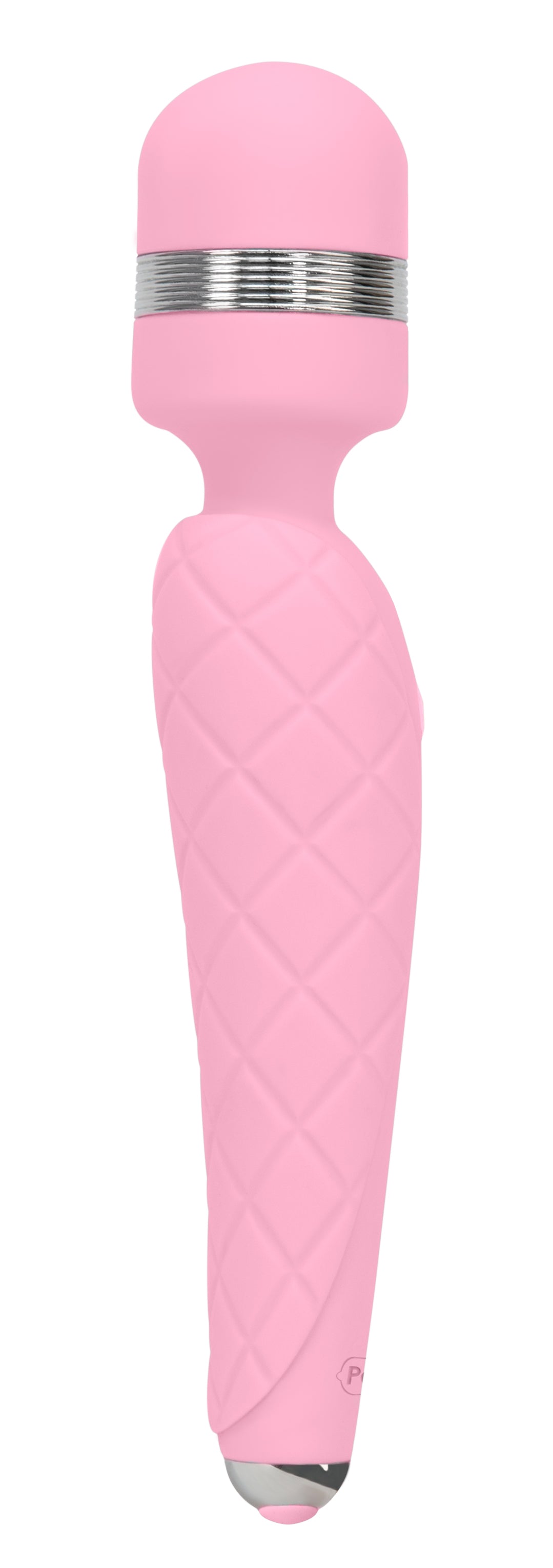 BMS Factory Pillow Talk Cheeky Wand Vibrator with Swarovski Crystal — Pink, 8 in - BMS2671-6