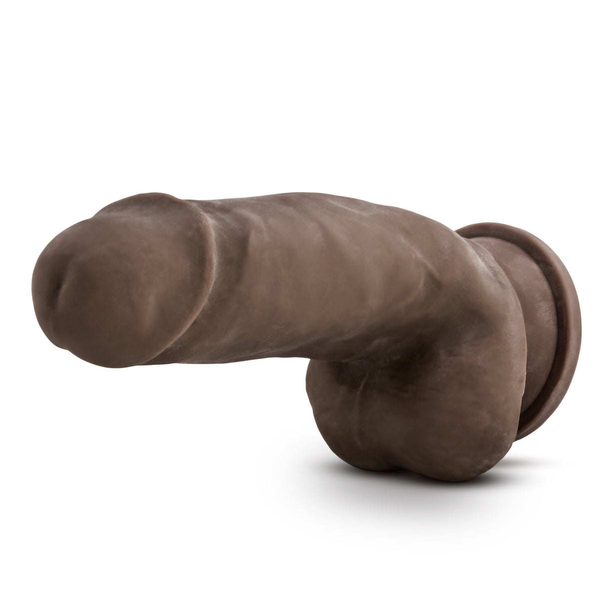 Blush Au Naturel 7 Inch Sensa Feel Fat Boy Dildo — Chocolate - BL-36446