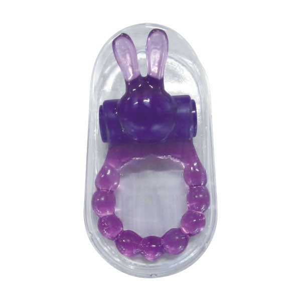 Top Cat Toys Vibrating Bunny Ring — Purple, 1-inch Diameter - AL-284PUR