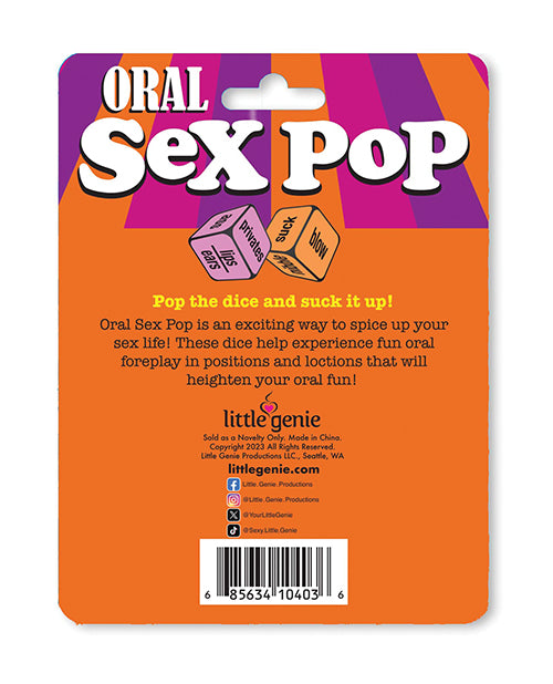 Oral Sex Pop Dice Couples Game by Little Genie