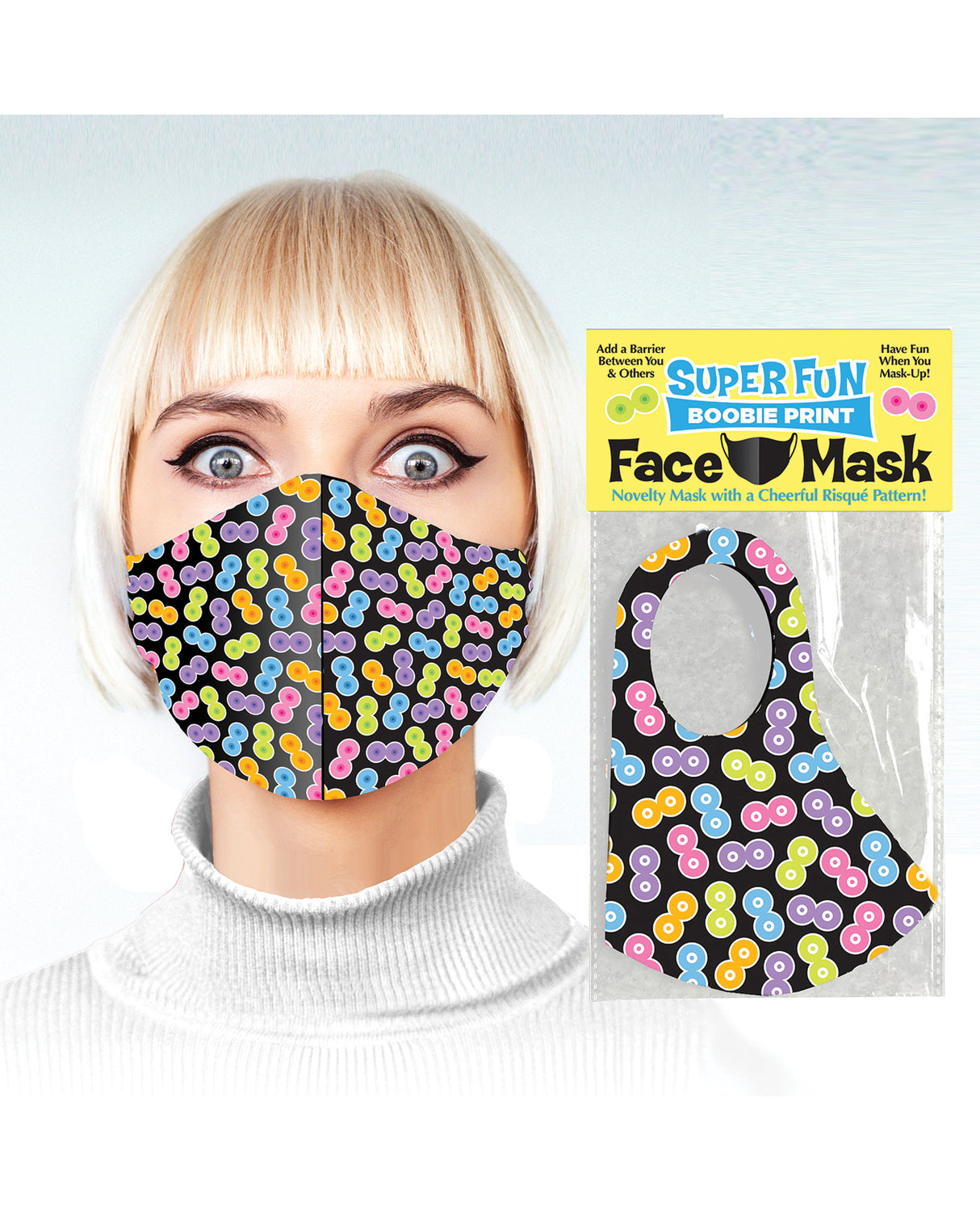 Super Fun Boobie Print Mask by Little Genie