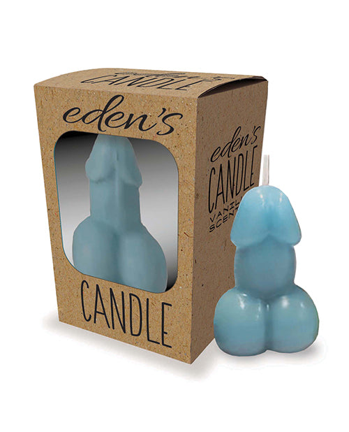 Eden's Penis Candle - Blue - Vanilla by Little Genie