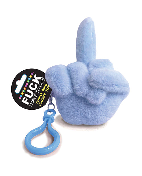 Fucks To Give Twirly Bird Plush - Blue by Little Genie