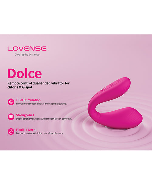 Lovense Dolce (Previously Quake) Adjustable Dual Stimulator - Pink by Lovense