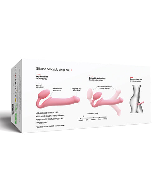 Strap-on-Me Semi-Realistic Bendable Strap-on - Pink by Strap-On-Me