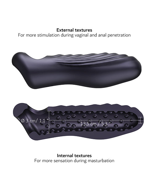 Man Wand RYZER Max Penis Sleeve - Black Plum by Manwan