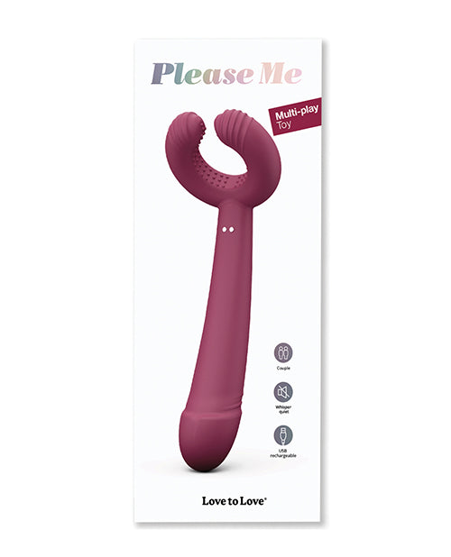 Love to Love Please Me Multi-Play Vibrator - Plum Star by Love to Love