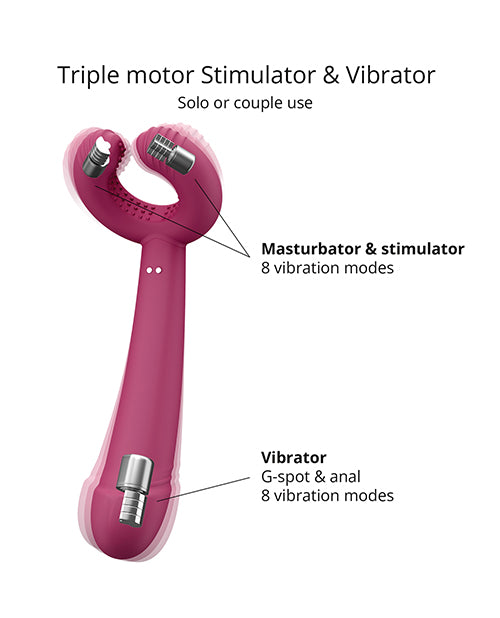 Love to Love Please Me Multi-Play Vibrator - Plum Star by Love to Love