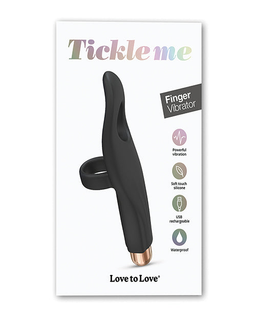 Love to Love Tickle Me Finger Vibe - Black Onyx by Love to Love