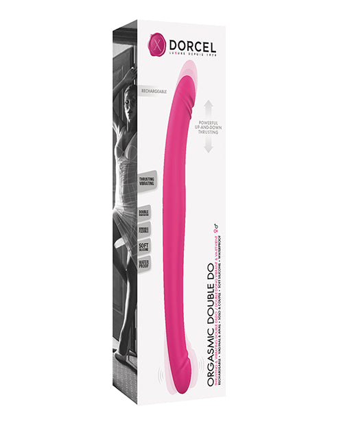 Dorcel Orgasmic Double Do 16.5" Thrusting Dong - Pink by Dorcel