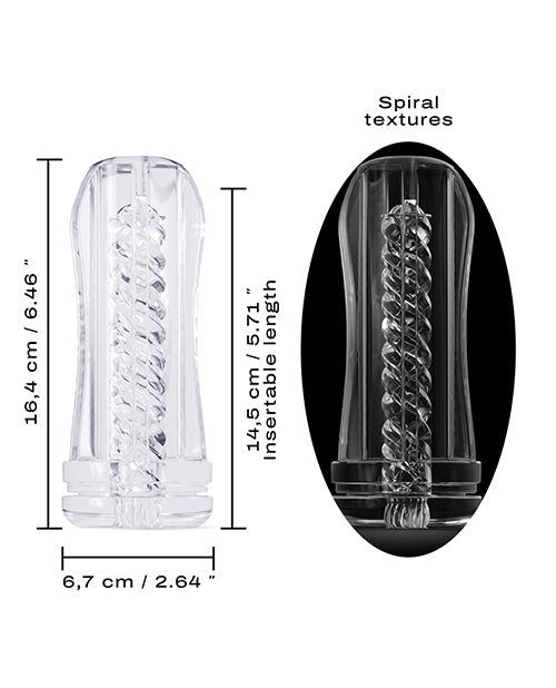 Dorcel Deep Blow Tornado Sleeve - Clear by Dorcel