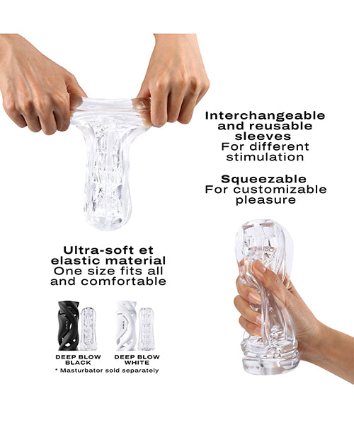 Dorcel Deep Blow Tornado Sleeve - Clear by Dorcel