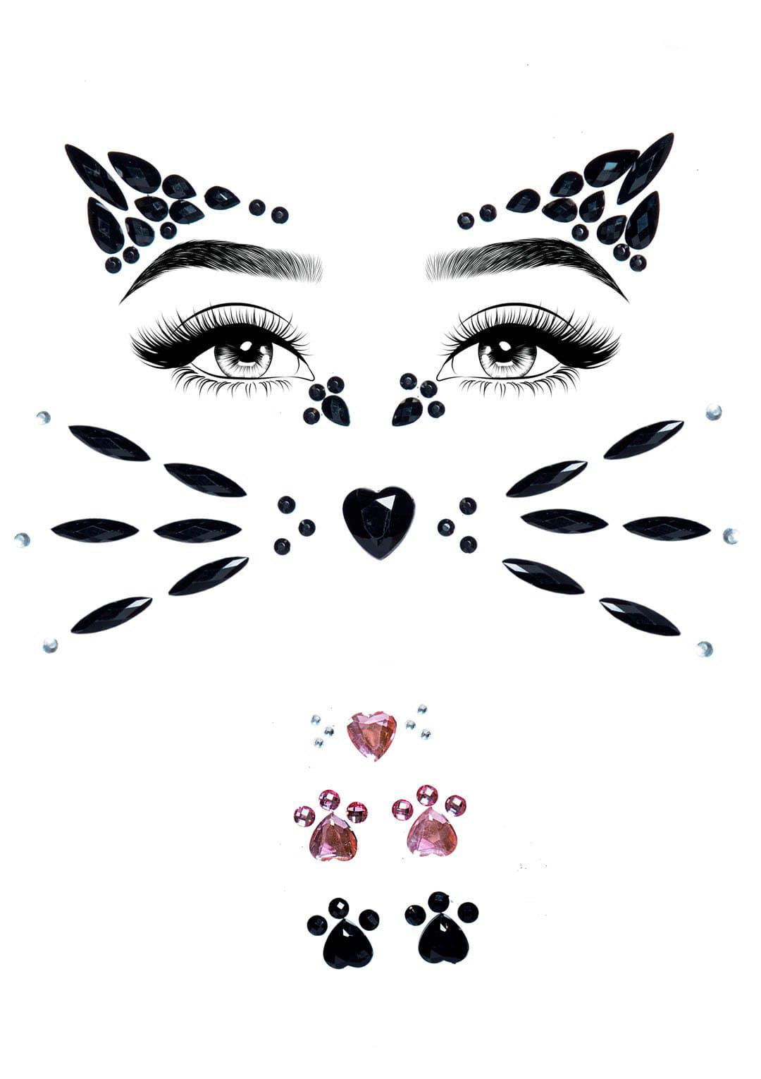 Leg Avenue Animal Rhinestone Stick-On Face & Body Jewels - LA-EYE031