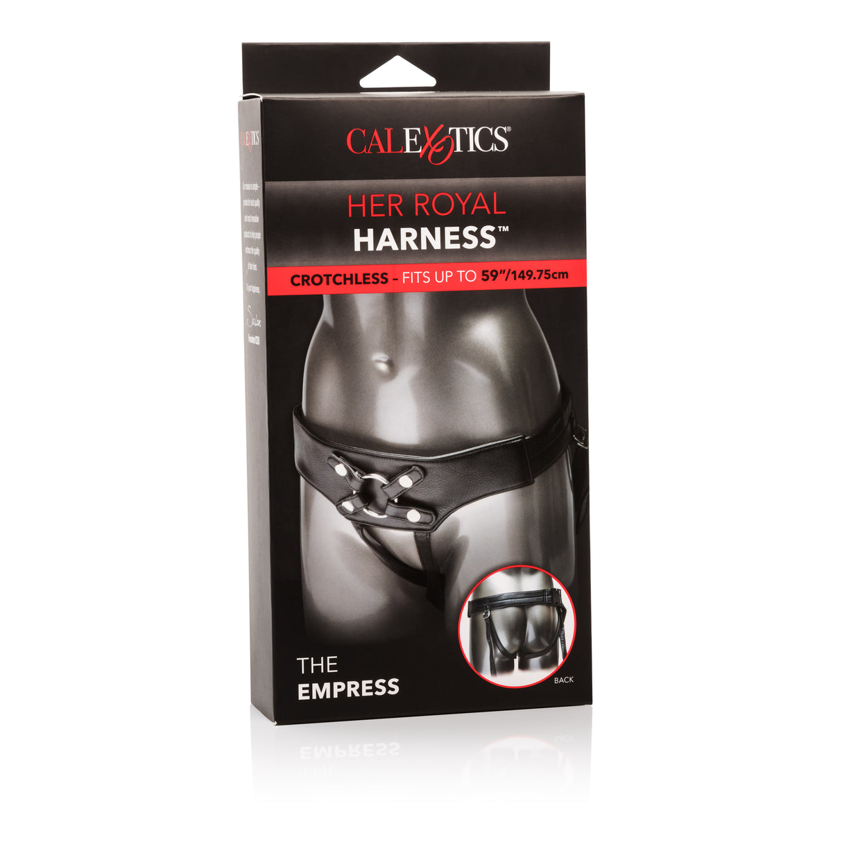 CalExotics Her Royal Harness The Empress — Double-Sided Vegan Leather, 59 in - SE1565253