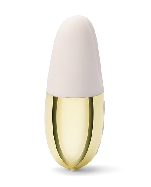 Le Wand Double Vibe Palm-Sized Rechargeable Vibrator — White Gold