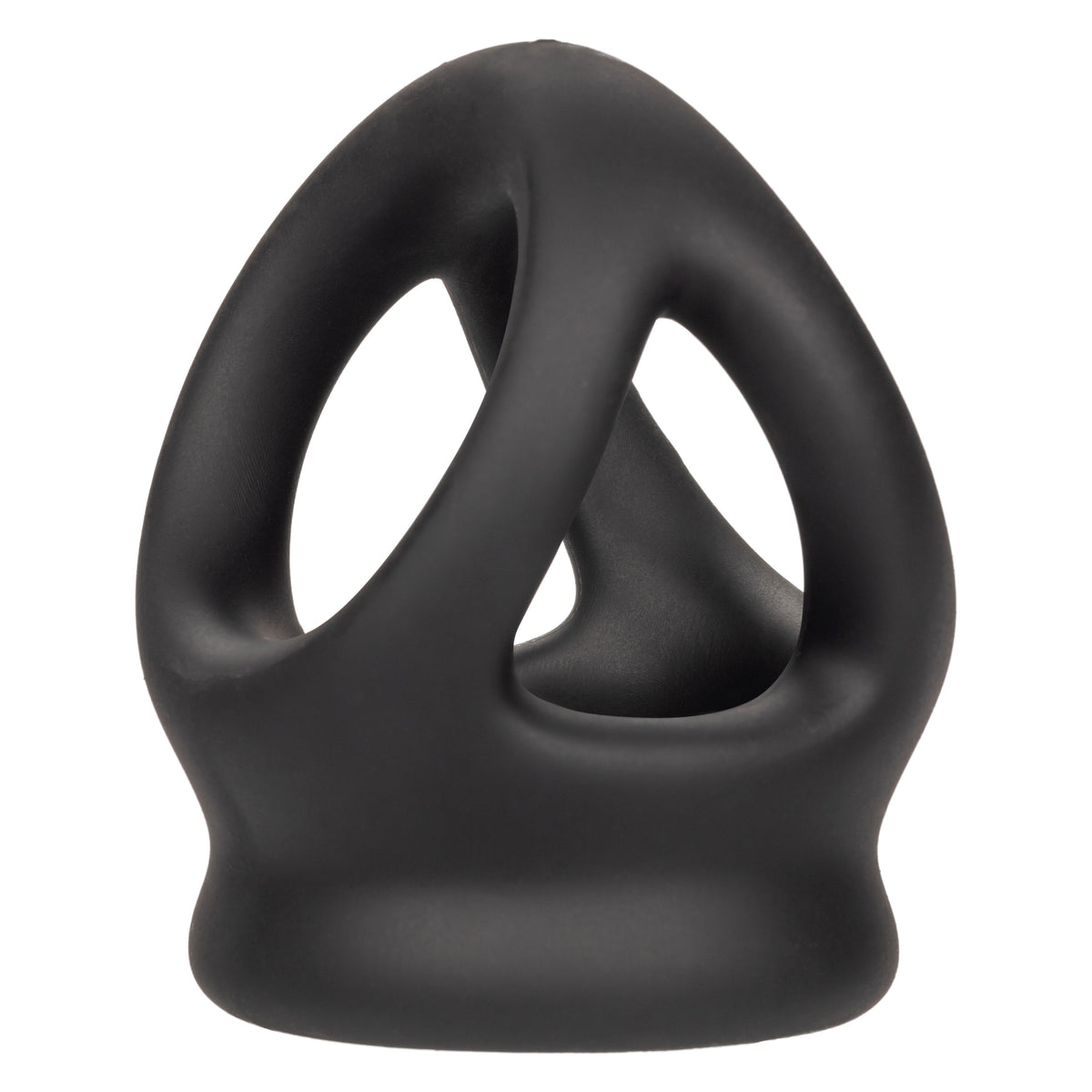 Alpha Liquid Silicone Dual Cage and Ring - Black Ring - Black