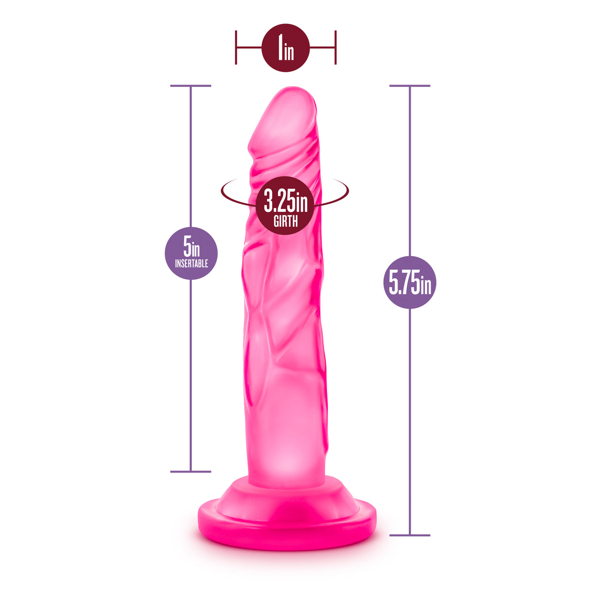 Blush Naturally Yours 5-Inch Mini Cock Dildo — Pink - BL-13610