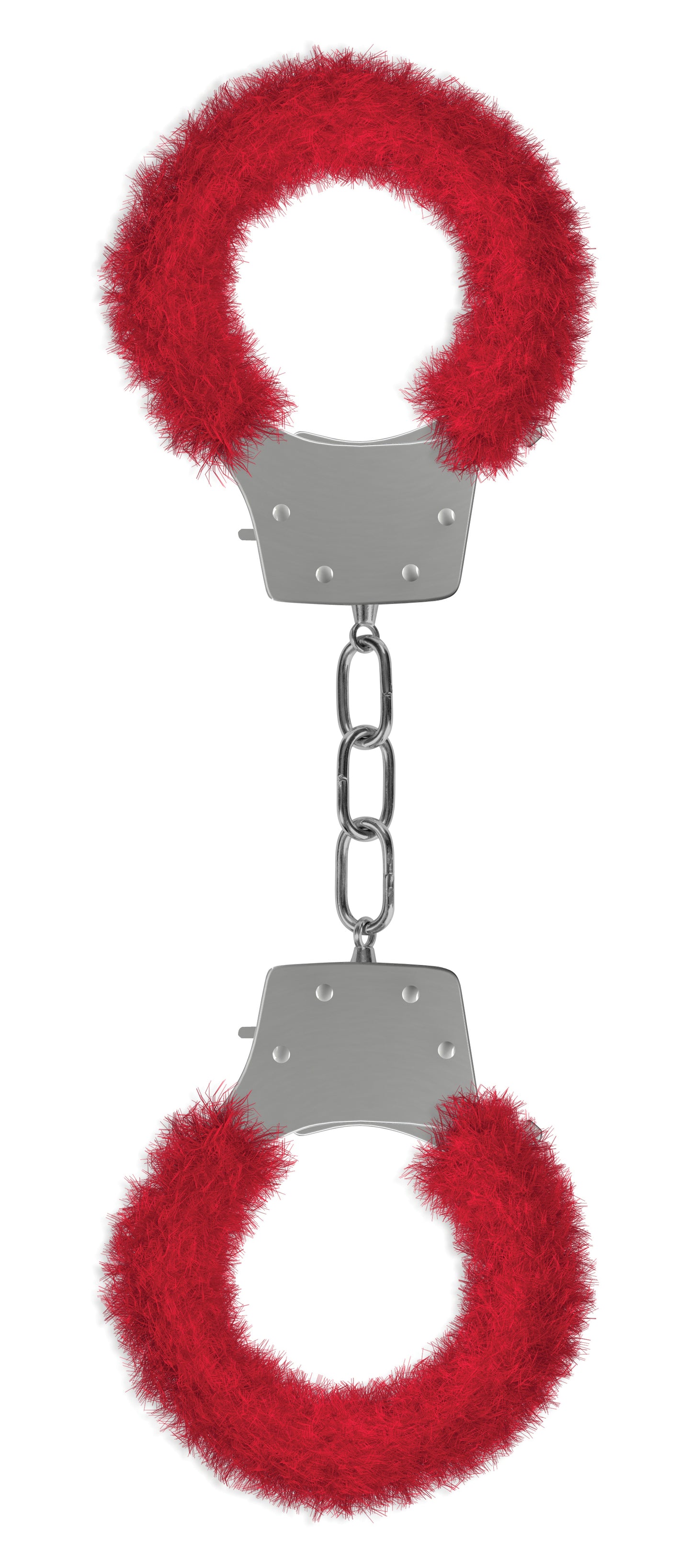 "Pleasure Handcuffs Furry - Red OU-OU004RED"