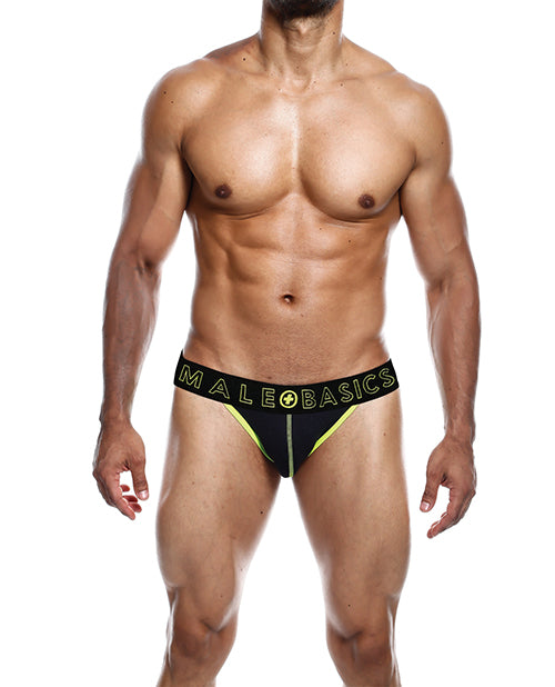 MaleBasics Neon Jockstrap — Neon Yellow, Small