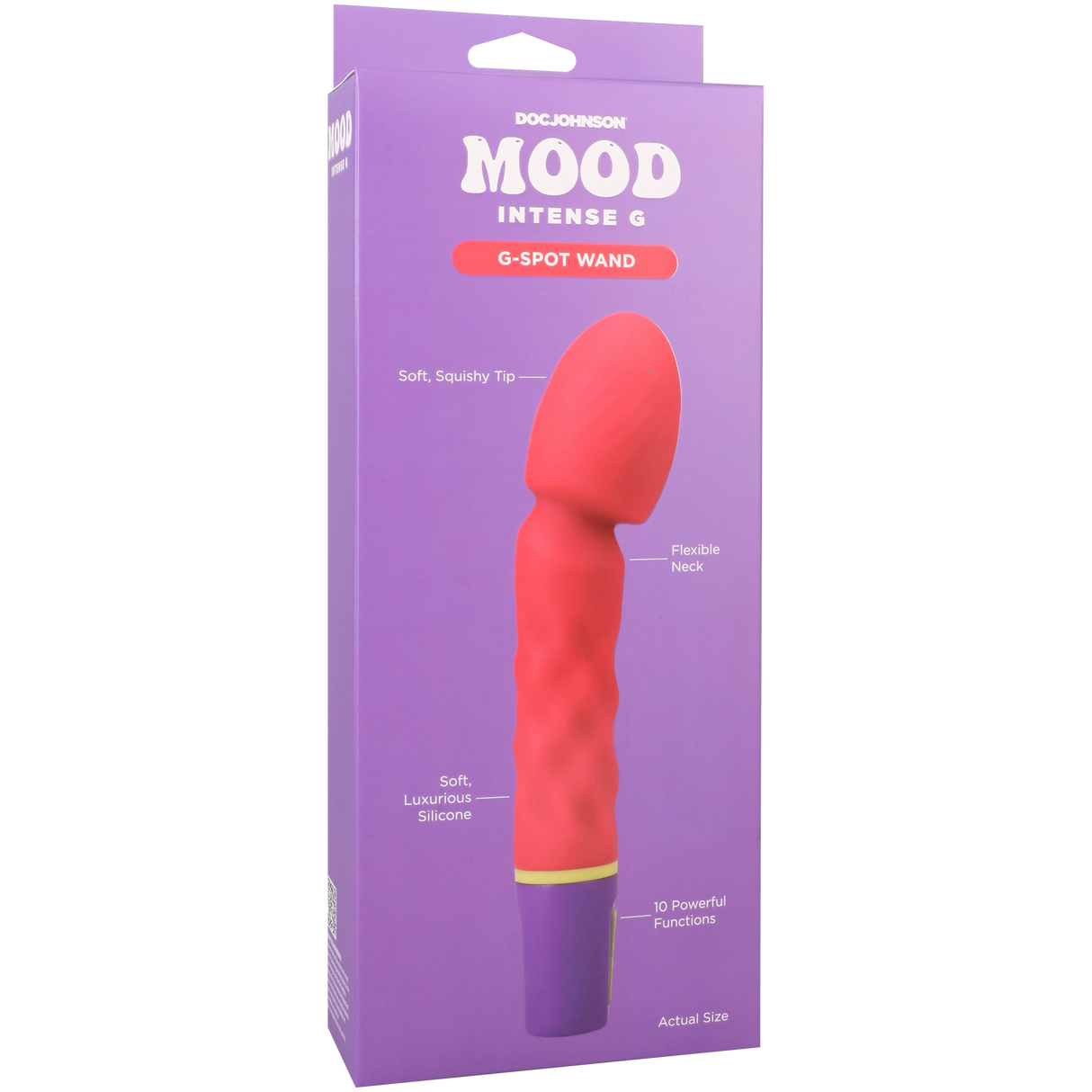 Doc Johnson Mood Intense G Rechargeable G-Spot Vibrator, Pink - DJ1472-01-BX