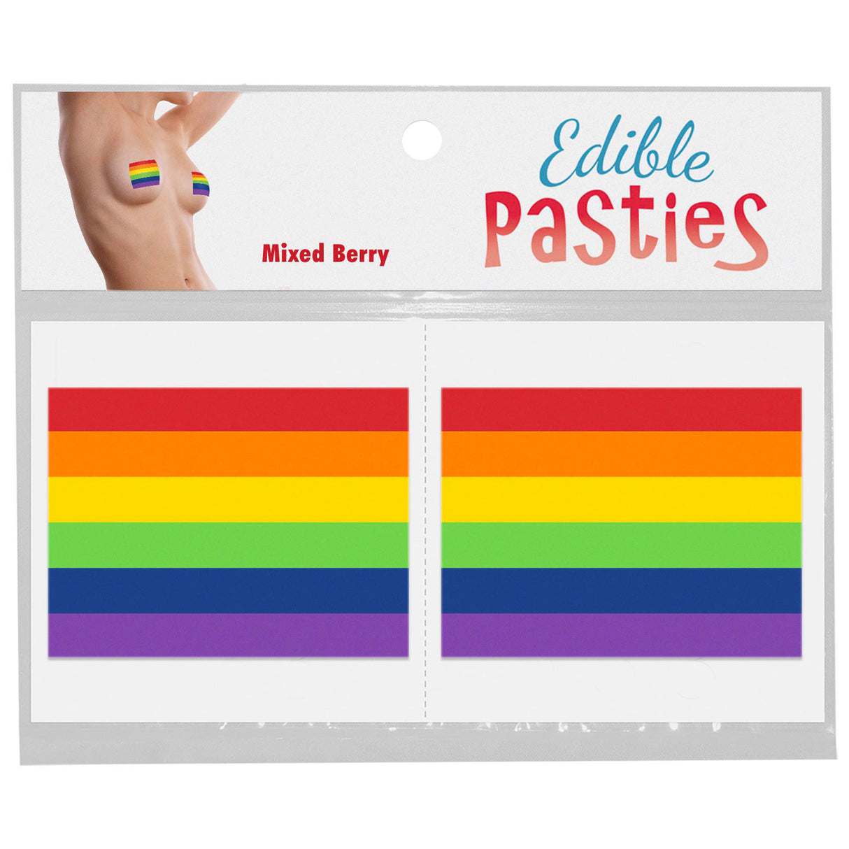 Kheper Games Rainbow Pride Pasties — Mixed Fruit Nipple Stickers - KG-NV104
