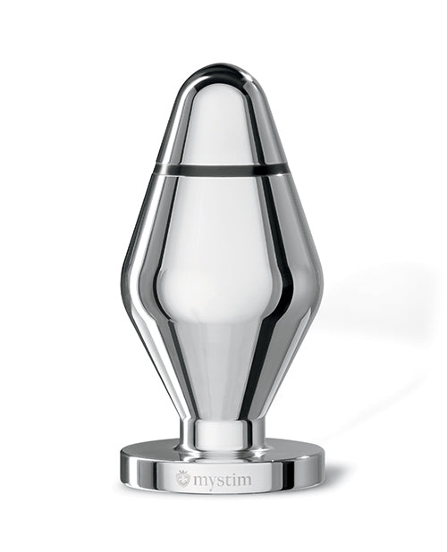 Mystim Little John Buttplug Small Aluminum - Silver by Mystim