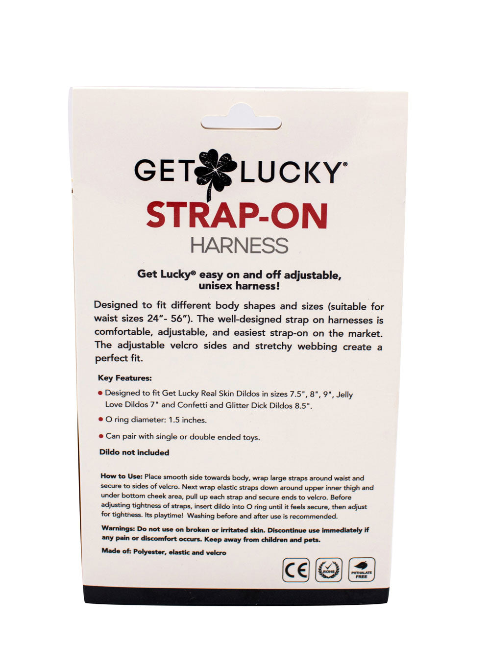 Get Lucky Strap-on Harness - Black