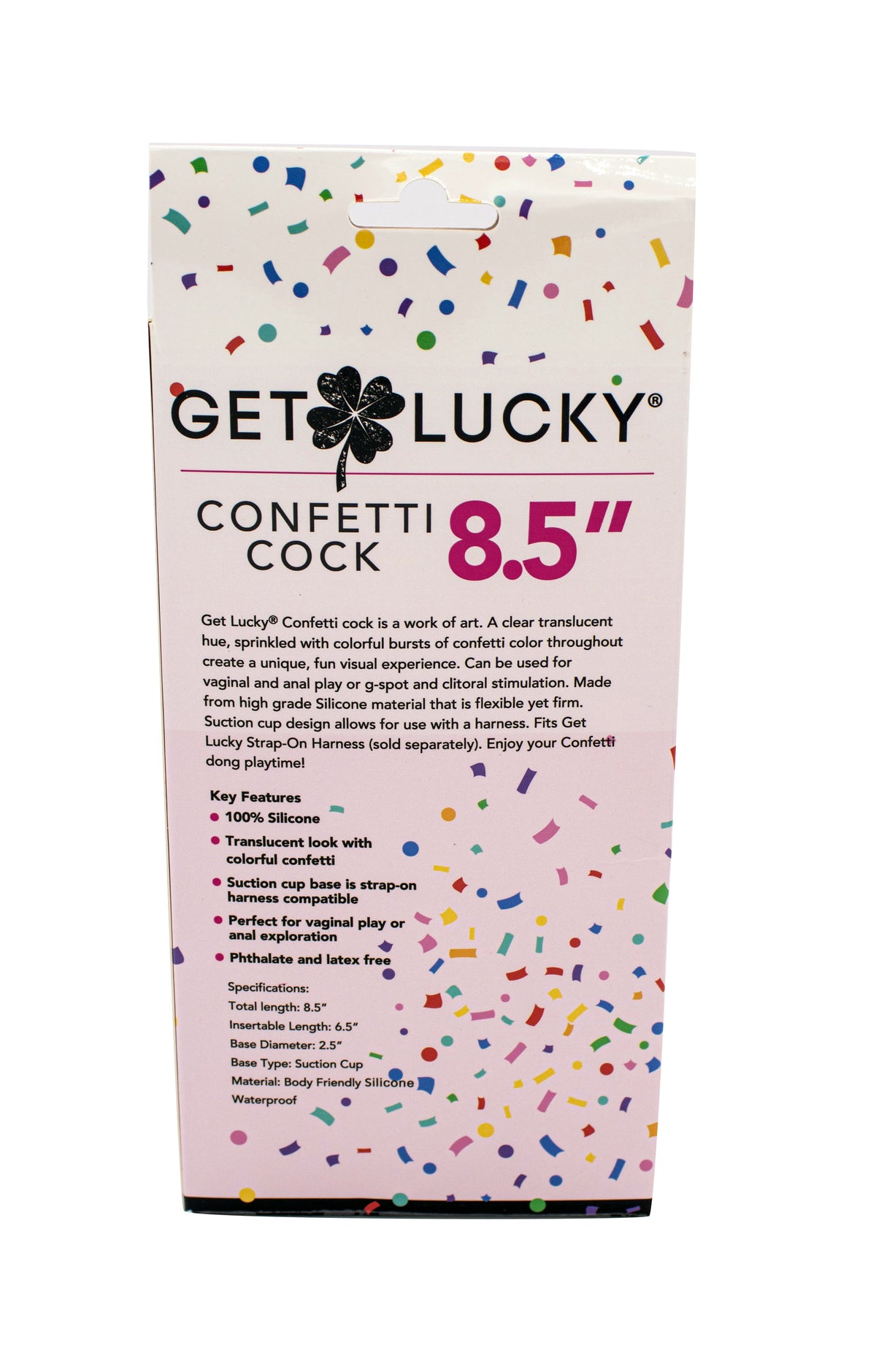 8.5" Confetti Cock