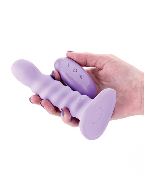 Colours - Ribbed - 5" Vibrating Dildo - Purple by Colours