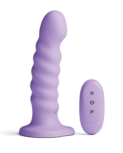Colours - Ribbed - 6" Vibrating Dildo - Purple by Colours