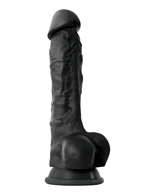 Colours Pleasures 7" Dong w/Balls & Suction Cup - Black by Colours