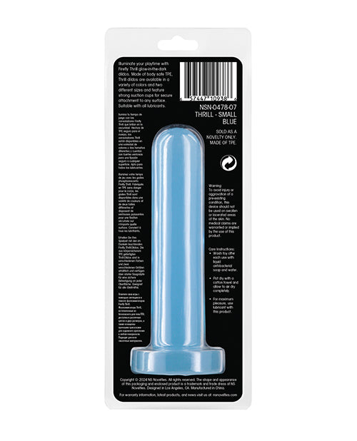 Firefly Thrill Glow in the Dark Dildo - Small - Blue by Firefly