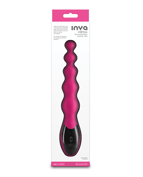 INYA Virtua Digital Beaded Anal Vibrator, Pink