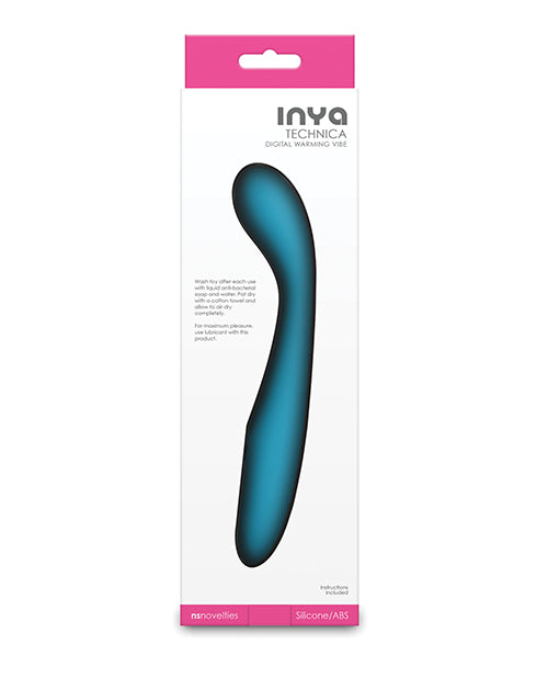 Inya Technica Slim G-Spot Vibrator, Teal — Warming Function